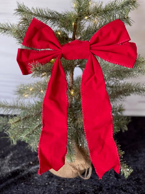 RED VELVET RIBBON BOW 2118878RE
