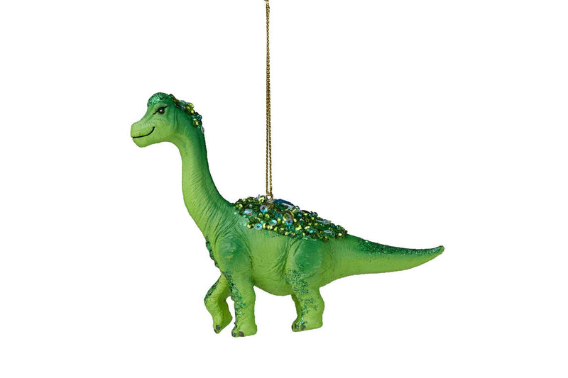 GREEN BRONTOSAURAS HANGING ORNAMENT SHD7010