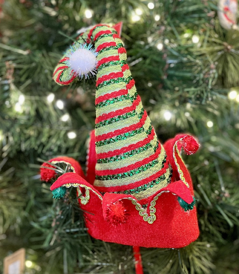 Snowman Hat Ornaments Dollar Tree Elf Hat Christmas Tree Topper