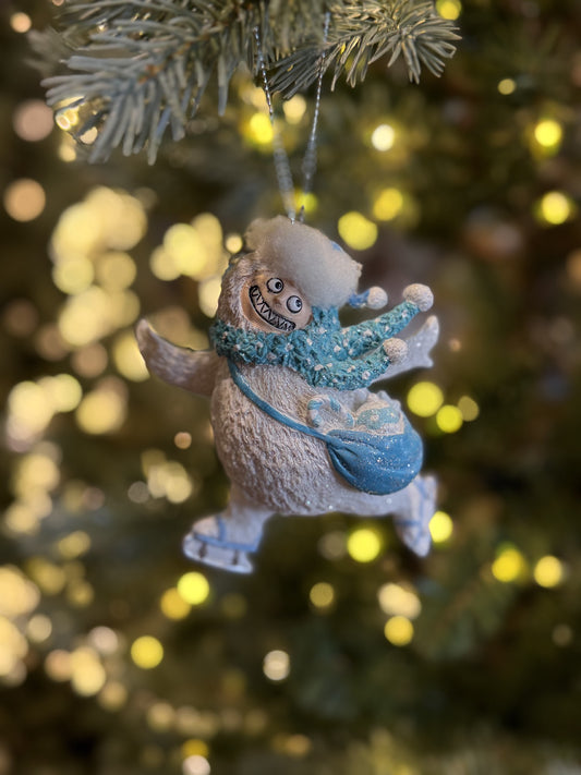 YETI ICE SKATING HANGING ORNAMENT SHD9028