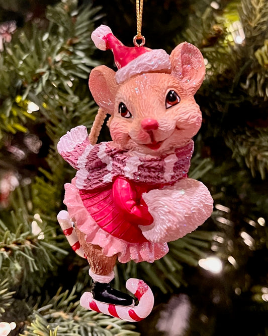 SKATING MOUSE HANGING ORNAMENT SHD1007