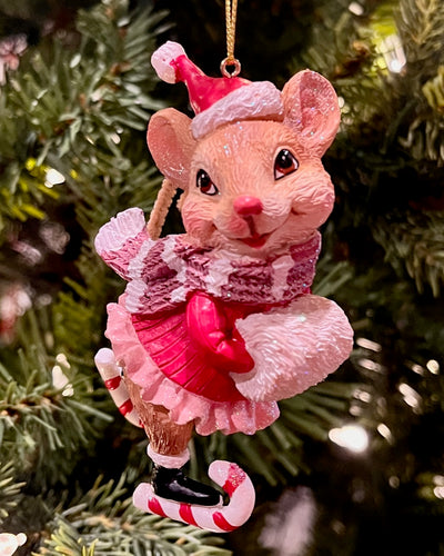 SKATING MOUSE HANGING ORNAMENT SHD1007