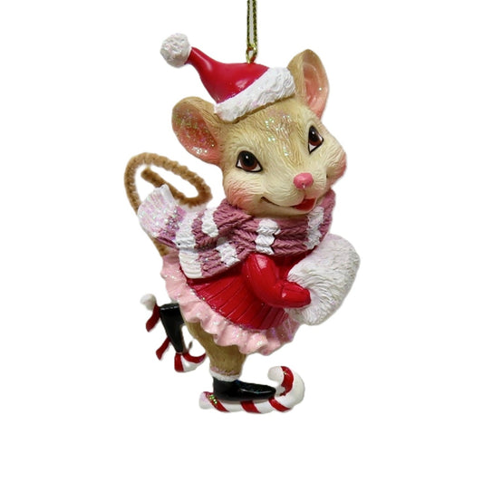 SKATING MOUSE HANGING ORNAMENT SHD1007