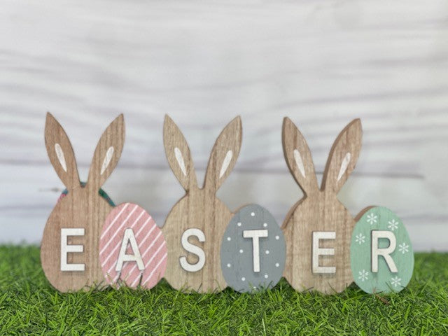 EASTER WORD WITH TRIO OF BUNNY EARS EA20174