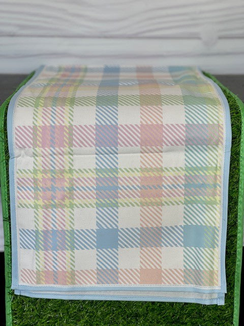 PASTEL TARTAN EASTER TABLE RUNNER EA20853