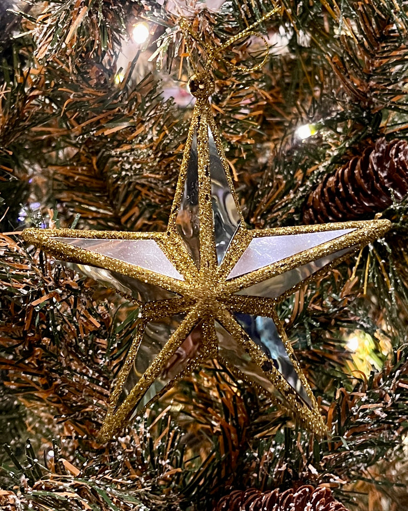 MIRROR STAR TREE ORNAMENT X371015