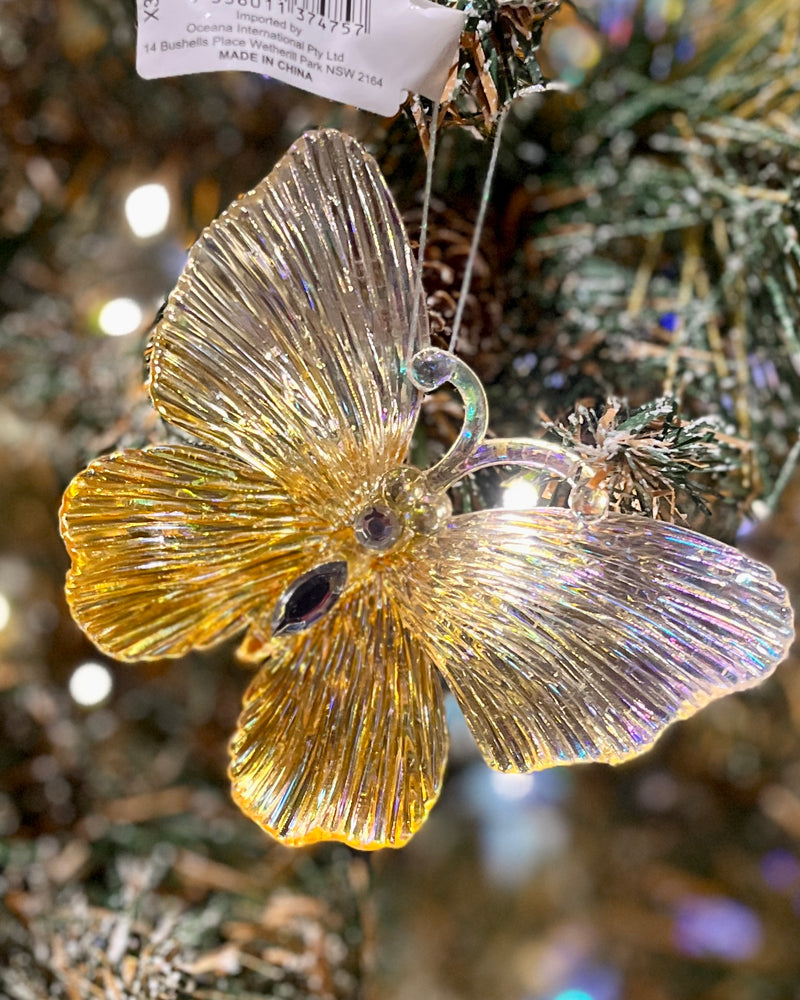 IRIDESCENT OMBRE BUTTERFLY ORNAMENT X37457