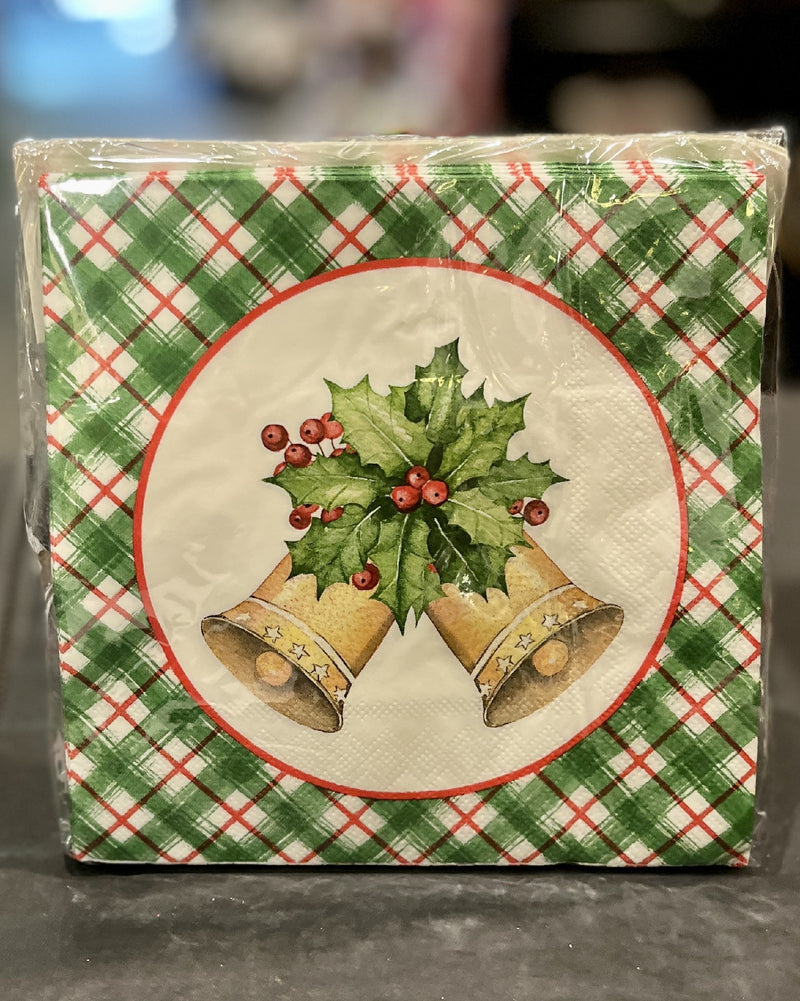 25PK JINGLE BELLS NAPKINS X377758