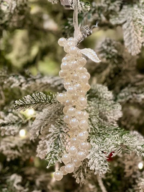 14CM PEARL DROP ORNAMENT X418079