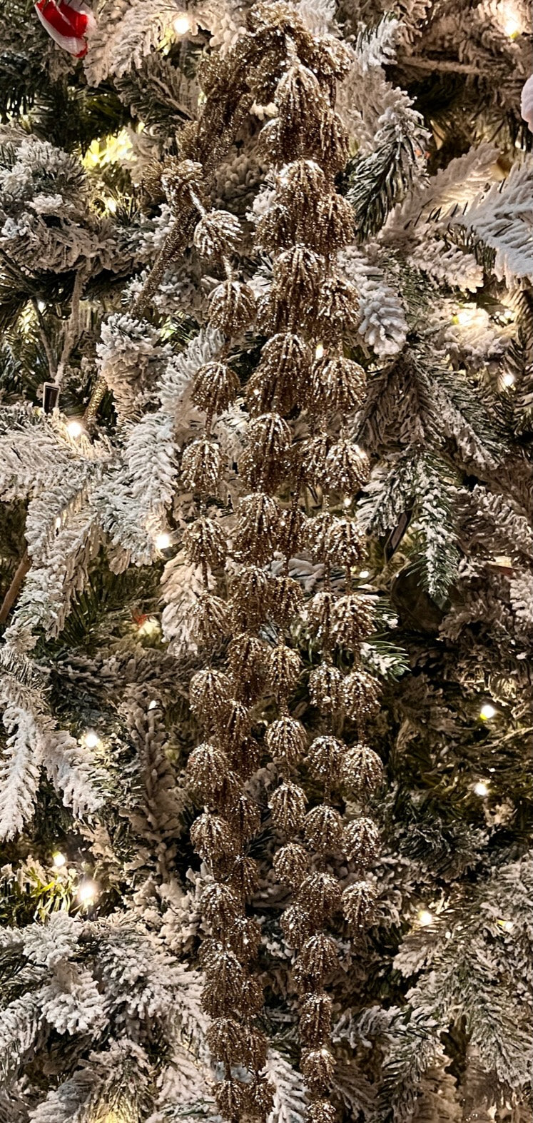 104CM CHAMPAGNE GLITTER DROP X420430