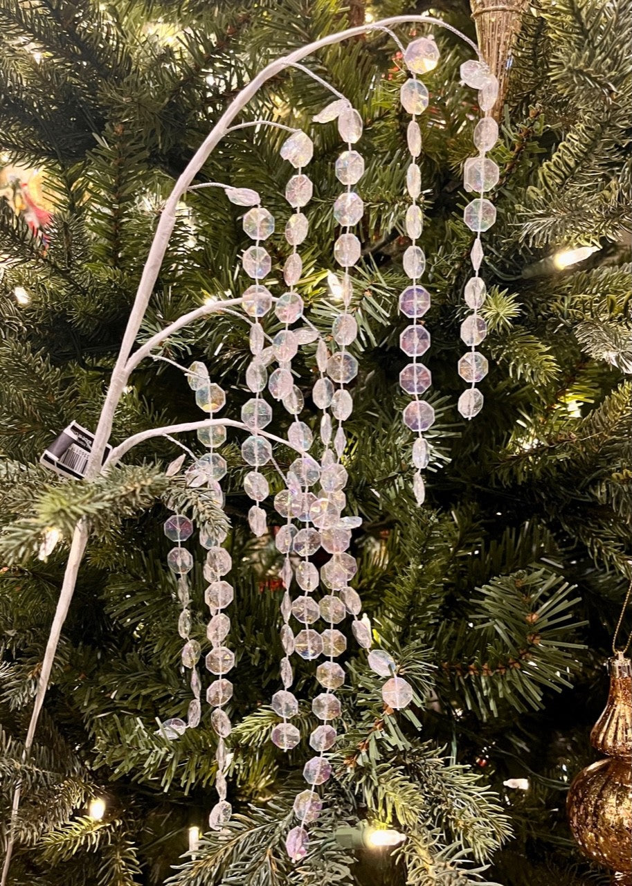 80CM ACRYLIC IRRIDECENT DROP STEM X431870