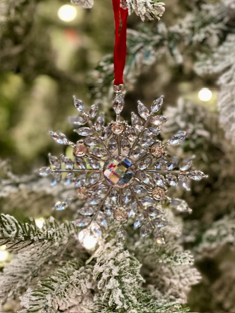 CRYSTAL SNOWFLAKE TREE ORNAMENT X434604
