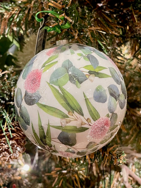 10CM EUCALYPTUS BAUBLE X435908