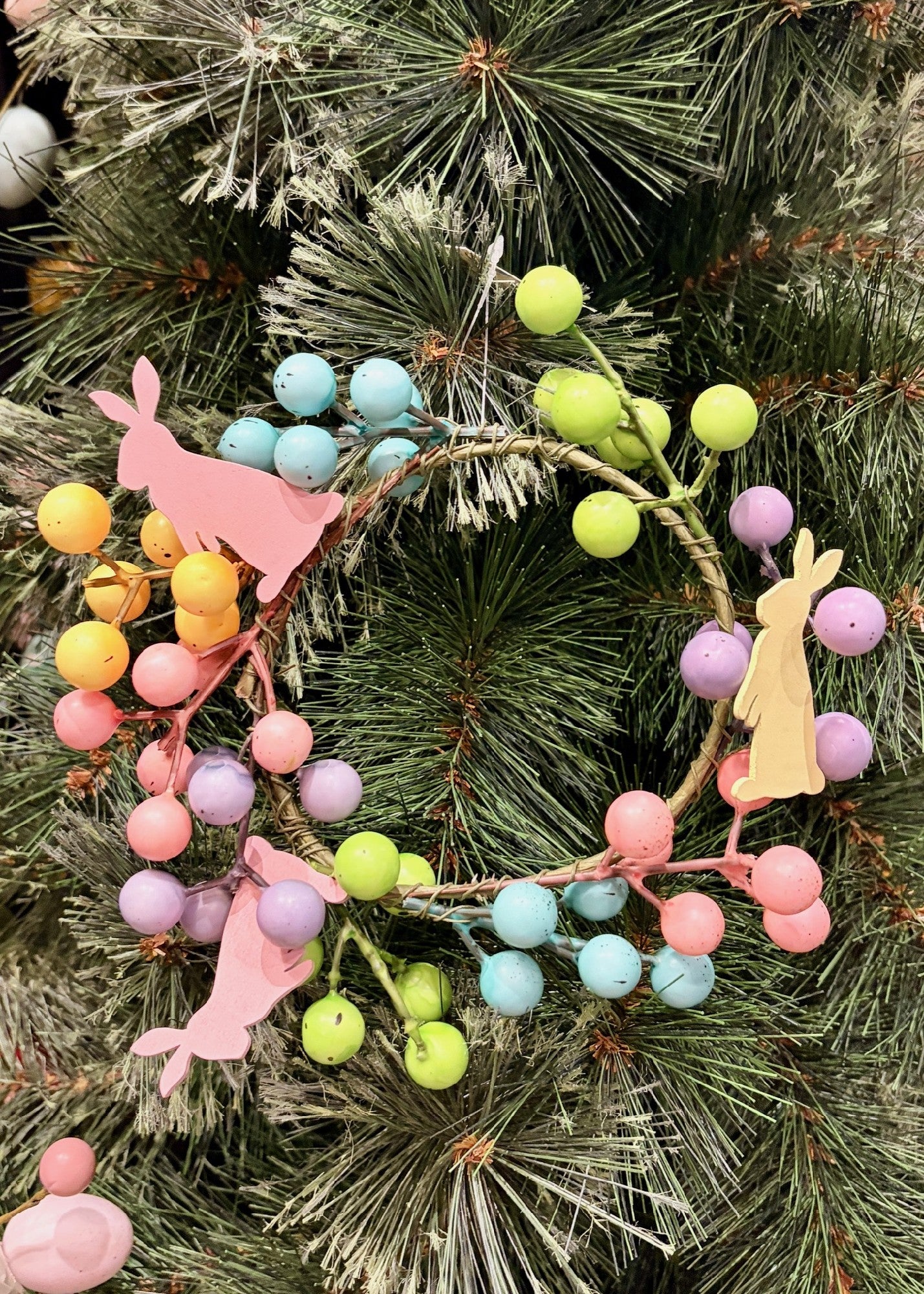 17CM EASTER BERRY WREATH EA62935