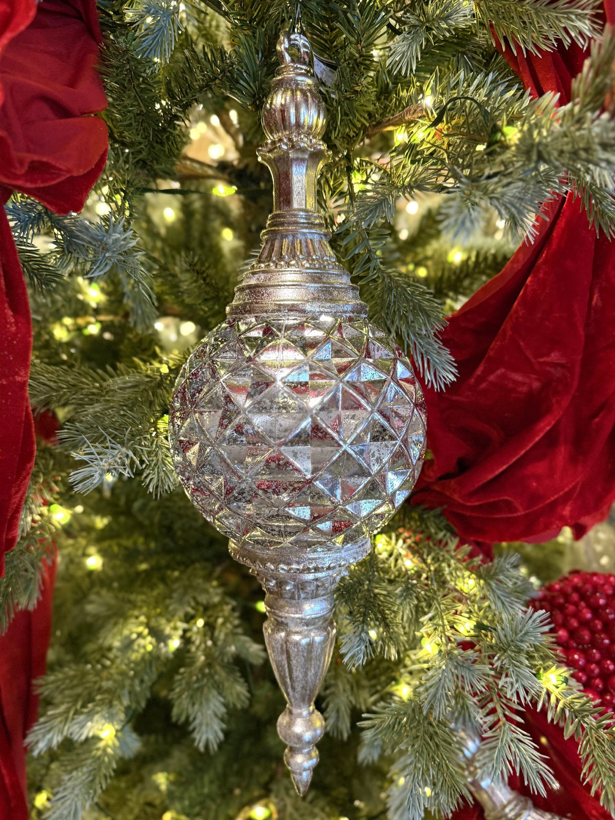 46CM CHAMPAGNE ANTIQUE FINISH FINIAL X478103