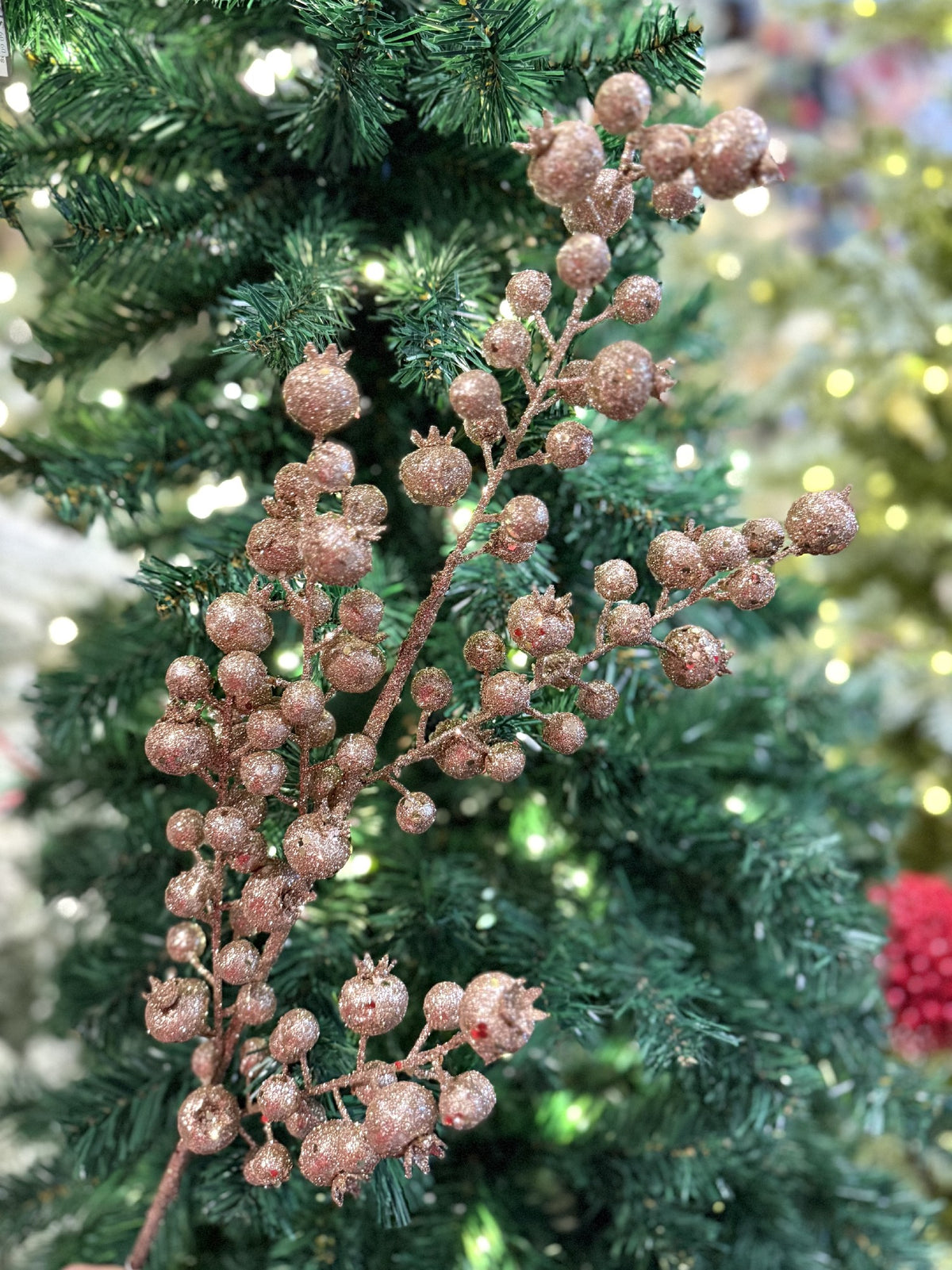 75CM ROSE GOLD BERRY STEM X479612