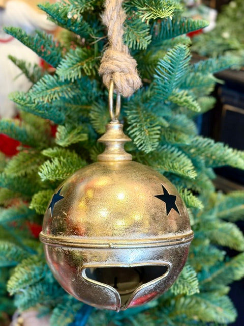 16.5X25CM GOLD METAL BELL X487174