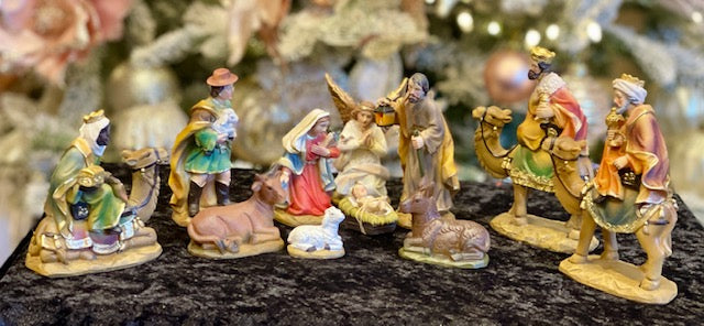 NATIVITY SET - 11PCS 140MM  WITH CAMELS NS10317