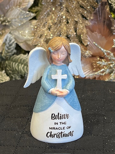 CHRISTMAS BLESSING ANGEL WITH CROSS - ST10400