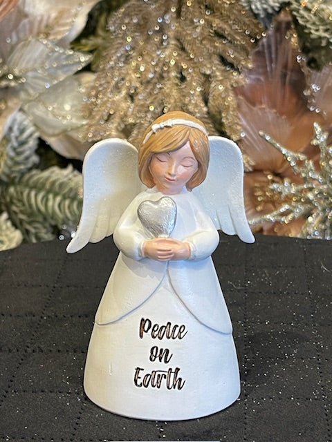 CHRISTMAS BLESSING ANGEL WHITE PEACE - ST10406