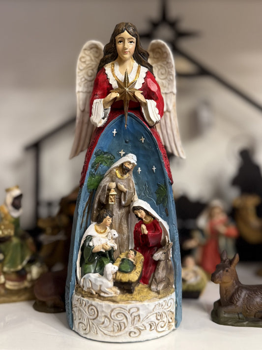 NATIVITY ANGEL STATUE - 23CM NST10453
