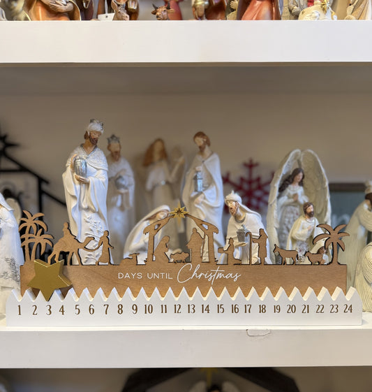 WOODEN COUNTDOWN CALENDAR AC10466