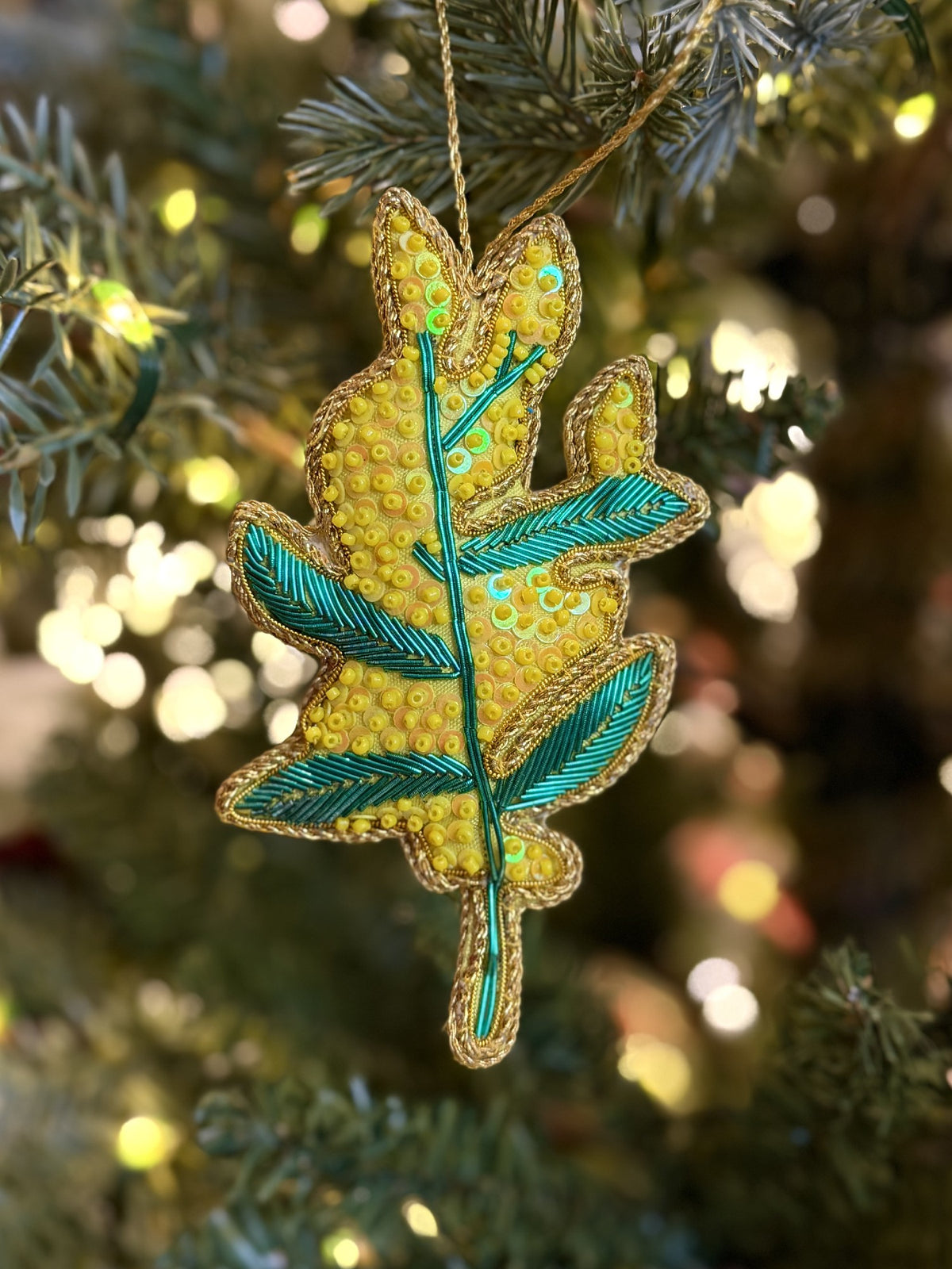 Golden Wattle Hanging Tree Decoration X231664
