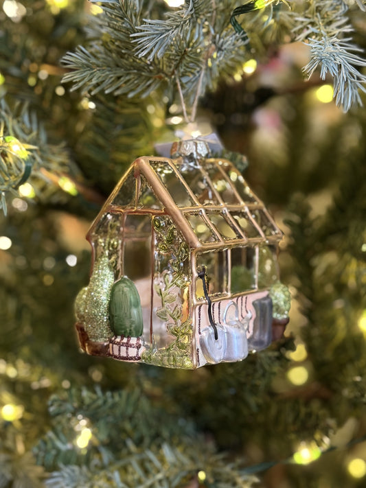 Vintage Green House Decoration X250621
