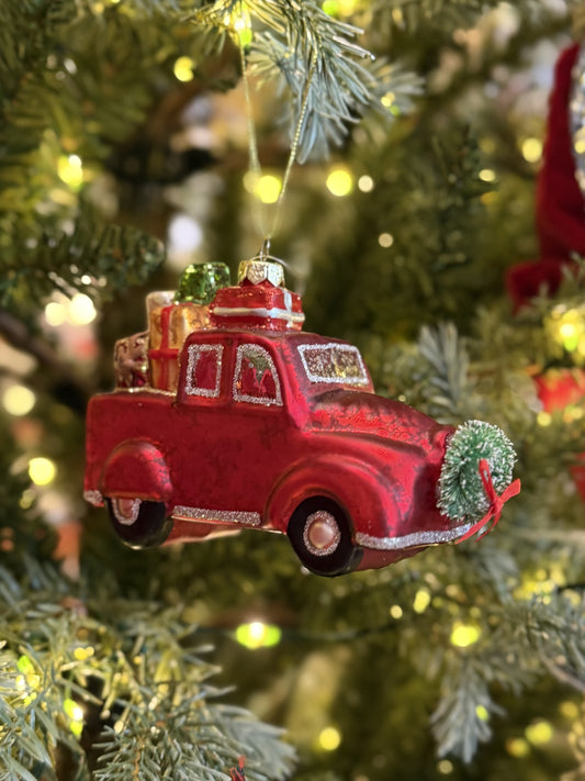 Vintage Noel Present Truck Decoration X261905