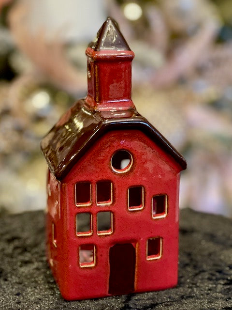 NEW HAMPSHIRE STONEWARE VILLAGE - RED CHURCH LH043
