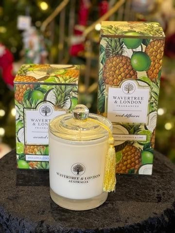 WAVERTREE & LONDON REED DIFFUSER - PINEAPPLE COCONUT & LIME