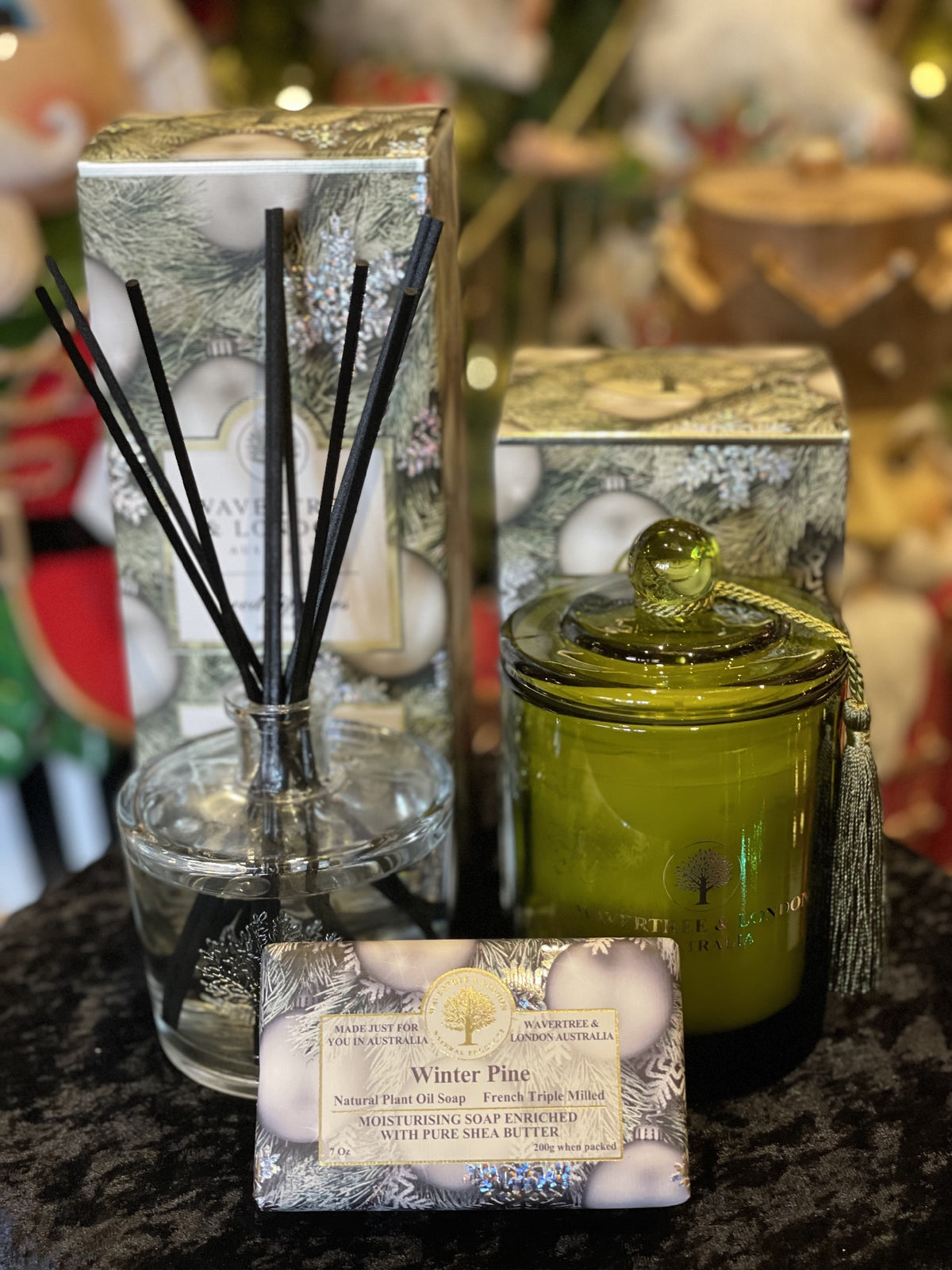 Wreath Reed Diffuser WAVERTREE & LONDON REED DIFFUSER - WINTER PINE – Making Spirits Bright
