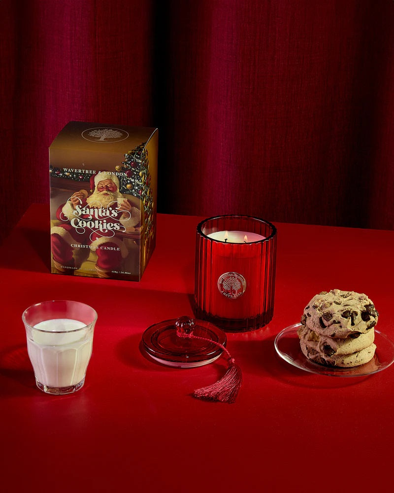 WAVERTREE & LONDON 14.5OZ CANDLE - SANTA'S COOKIES