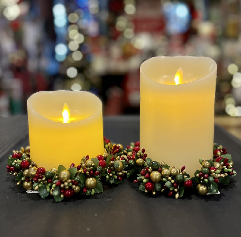 FLAMELESS WIDE CANDLE LD3587-1