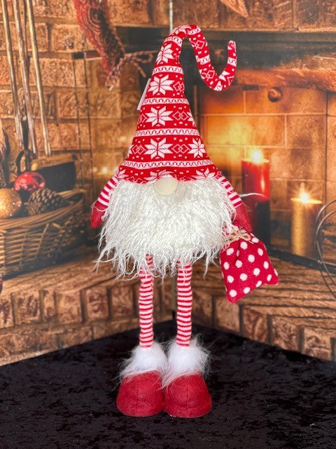 BERENBUR THE GNOME SNOWFLAKE HAT WITH EXTENDABLE LEGS LD4363-1