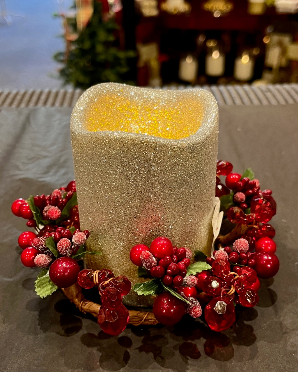 FLAMELESS LED CANDLE SMALL SILVER LD8111-1