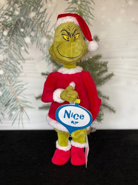 GRINCH NAUGHTY NICE HOLIDAY GREETER XGR01