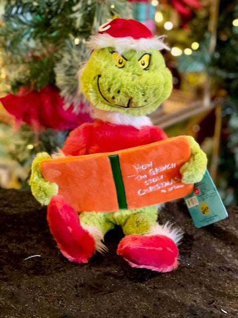 THE GRINCH PLUSH TOY WITH BOOK AUDR09