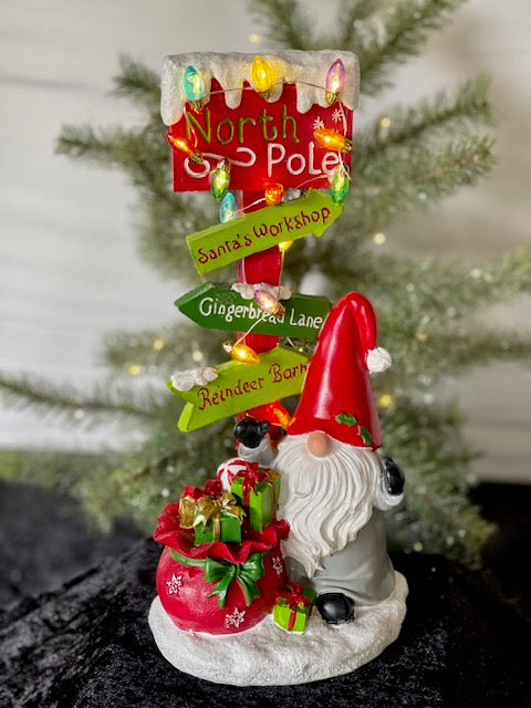 GNOME LED NORTH POLE SIGN XPG33