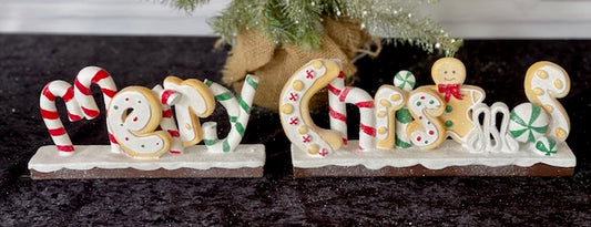 GINGERBREAD MERRY CHRISTMAS 2 PIECE SET XPG53