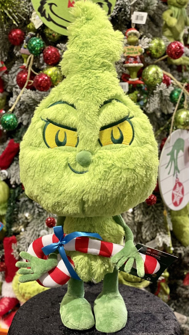 HOLIDAY GREETER BABY GRINCH WITH CANDY CANE XGR44