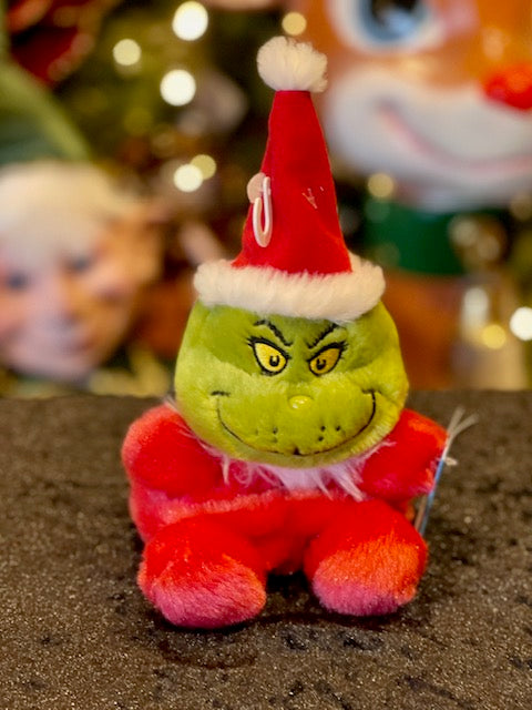 THE GRINCH IN SANTA SUIT PLUSH PALM PAL AUDR52