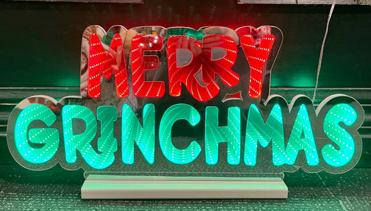 MERRY GRINCHMAS INFINITY 50CM SIGN XGR120INF