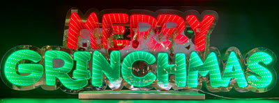 MERRY GRINCHMAS INFINITY 90CM SIGN XGR121INF