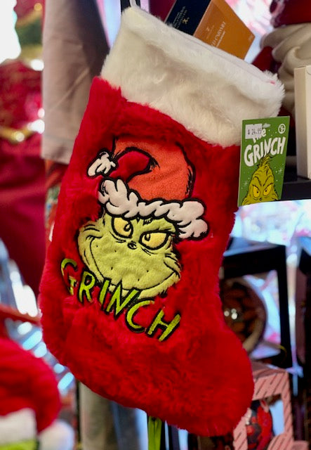 RED GRINCH STOCKING XGS04