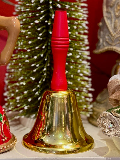 GOLD SANTA BELL ON HANDLE 4277914