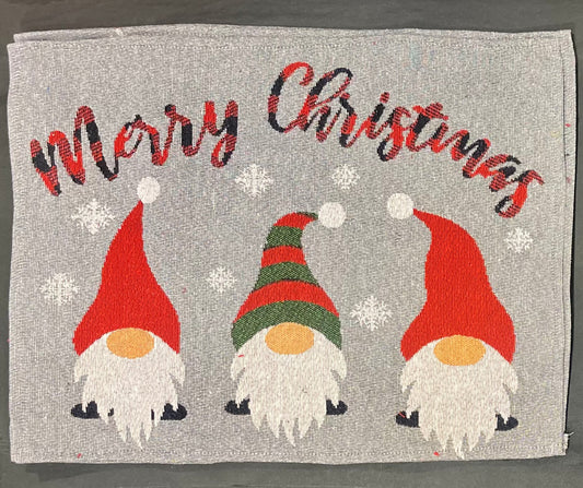 MERRY CHRISTMAS GNOME GREY PLACEMAT 4278392