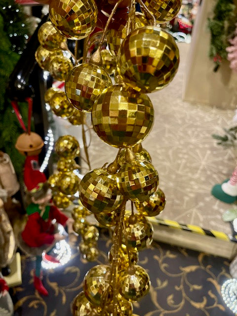 GOLD DISCO BALL 180CM GARLAND 42880174G