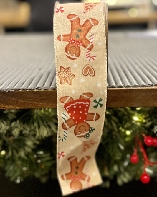 GINGERBREAD PEOPLE 10 METRE RIBBON 42883108