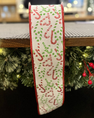 RED & GREEN CANDY CANE RIBBON 42883114